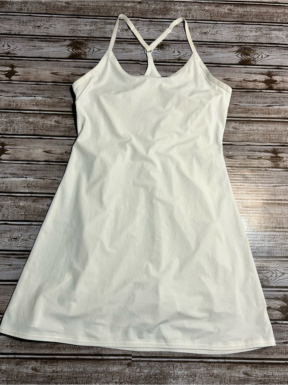 Outside Voices Athletic Active Wear Dress with Shorts in White Size Small